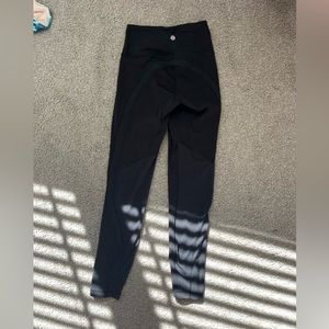 black lululemon leggings size 2